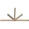 Ekena Millwork Kennewick Smooth Timber Gable Bracket, Douglas Fir, 84"W x 49"H x 3 1/2"D x 3 1/2"F, 14/12 Pitch GBW084X49X0404KEN00SDF - alternate 2